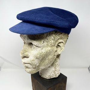 NOS Vintage Kangol Blue Newsboy Hat XL